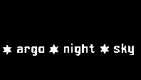 Paraqitja e markës argo night sky
