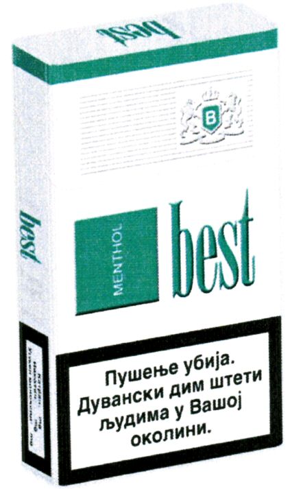 Paraqitja e markës best MENTHOL