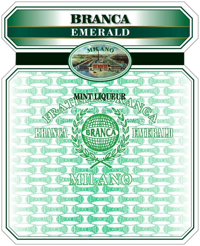 Paraqitja e markës BRANCA EMERALD MILANO FRATELLI BRANCA