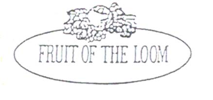 Paraqitja e markës P. FRUT ME ELIPS & "FRUIT OF THE LOOM"