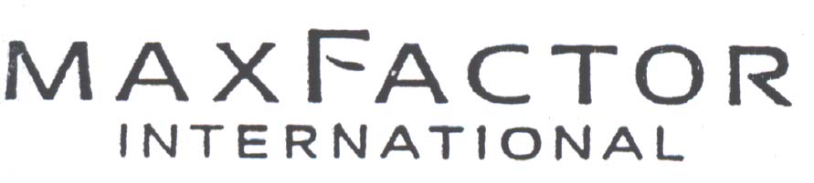 Paraqitja e markës MAX FACTOR INTERNATIONAL