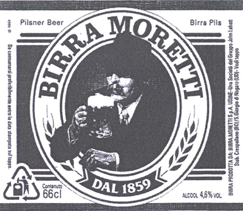 Paraqitja e markës BIRRA MORETTI