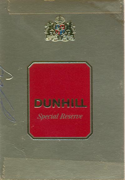 Paraqitja e markës DUNHILL SPECIAL RESERVE