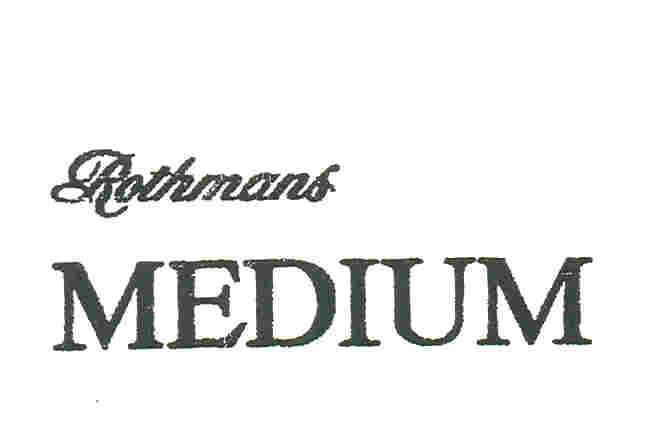 Paraqitja e markës Rothmans MEDIUM