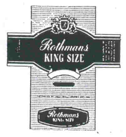 Paraqitja e markës ROTHMANS KING SIZE FILTER