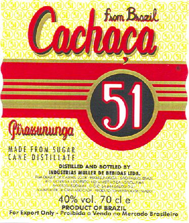Paraqitja e markës CACHACA 51
