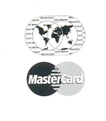 Paraqitja e markës MASTERCARD GLOBE HOLOGRAM
