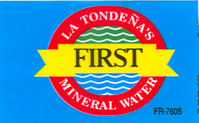 Paraqitja e markës La Tondena`s "FIRST" Mineral Water