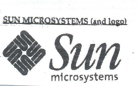 Paraqitja e markës SUN MICROSYSTEMS