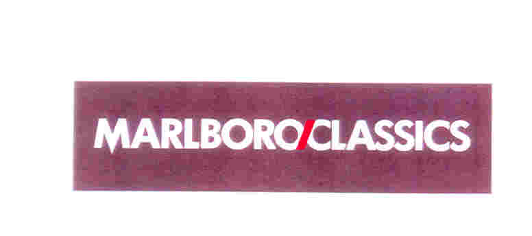 Paraqitja e markës MARLBORO/CLASSICS (kafe/e bardhe/e kuqe)