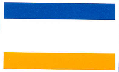 Paraqitja e markës BANDS(blu, e bardhe dhe e verdhe)