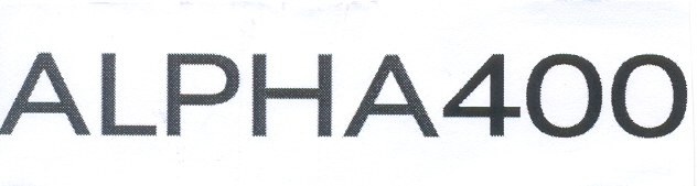 Paraqitja e markës ALPHA 400