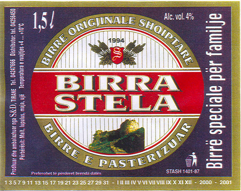 Paraqitja e markës BIRRA STELA
