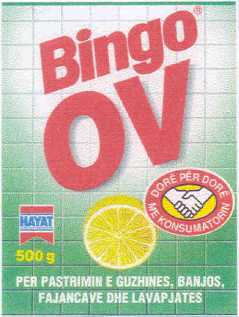Paraqitja e markës BINGO OV
