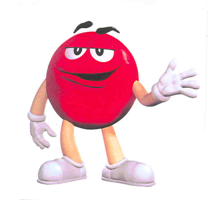 Paraqitja e markës RED M&M'S CHARACTER WITHOUT "M" (VIZATIM)