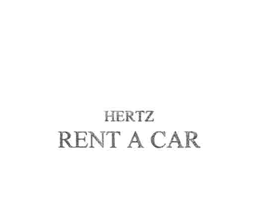Paraqitja e markës HERTZ RENT A CAR