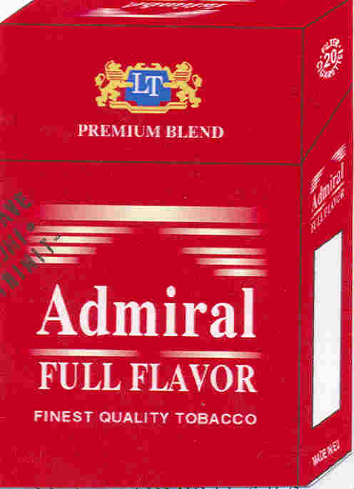 Paraqitja e markës ADMIRAL full flavor