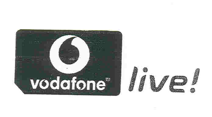 The representation of the trademark VODAFONE LIVE