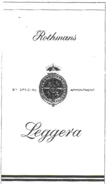 Paraqitja e markës ROTHMANS LEGGERA