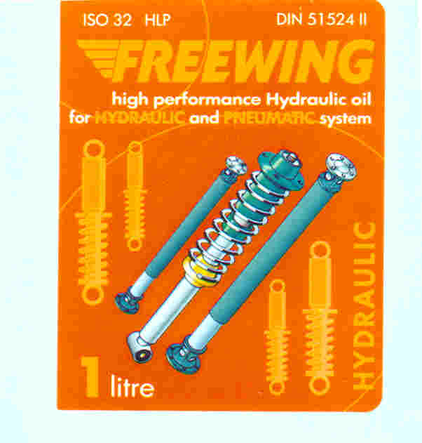 Paraqitja e markës FREEWING hydraulic & figure (portokalli me dy tone)
