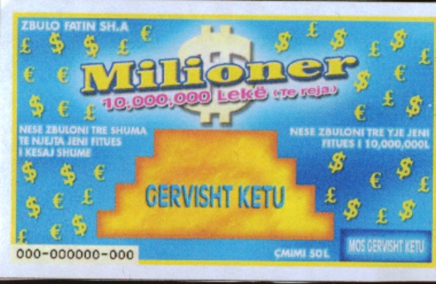 Paraqitja e markës MILIONER