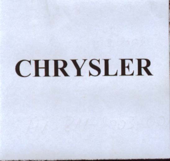 Paraqitja e markës CHRYSLER
