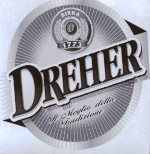 The representation of the trademark DREHER BIRRA D 1773 Il meglio della Tradizione