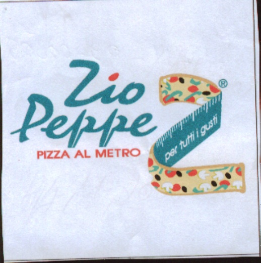 Paraqitja e markës Zio Peppe PIZZA AL METRO