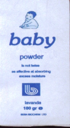 Paraqitja e markës BABY POWDER