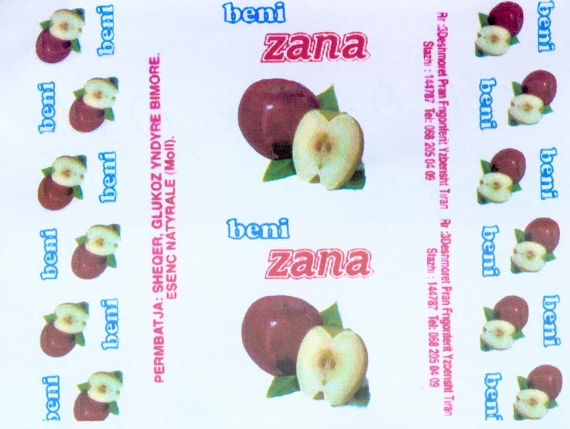 Paraqitja e markës beni ZANA