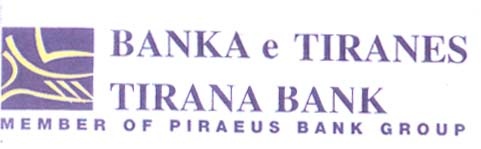 Paraqitja e markës BANKA E TIRANES/TIRANA BANK