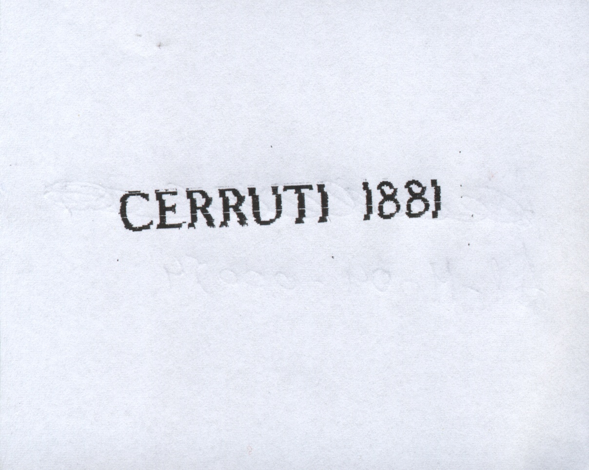 Paraqitja e markës CERRUTI 1881