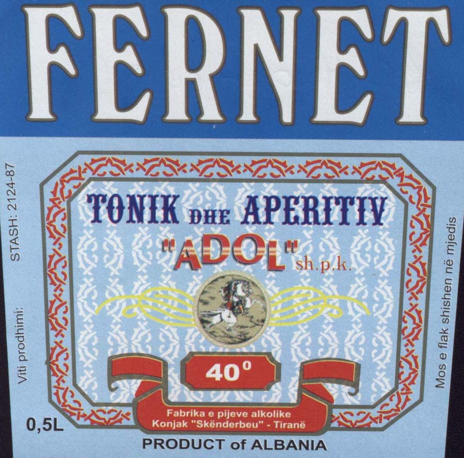 Paraqitja e markës FERNET TONIK E APERITIV