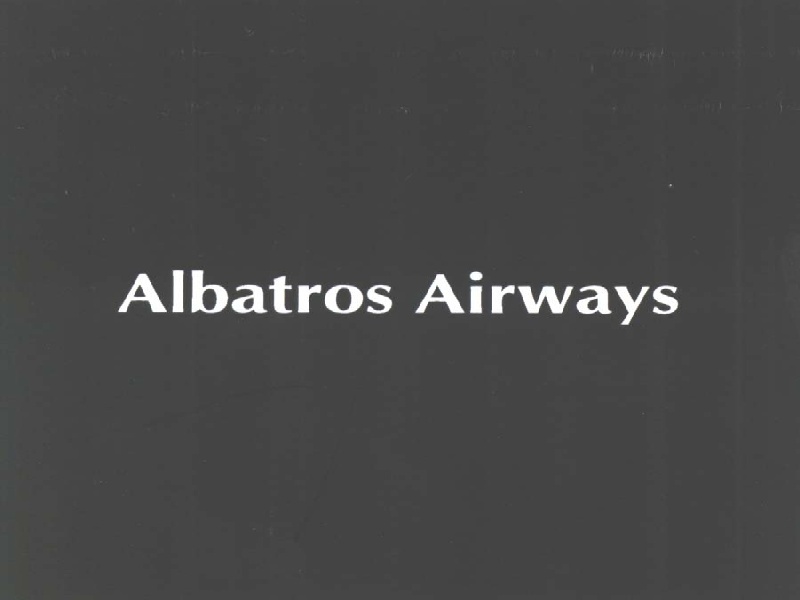 Paraqitja e markës ALBATROS AIRWAYS