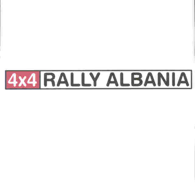Paraqitja e markës 4 X 4 RALLY ALBANIA