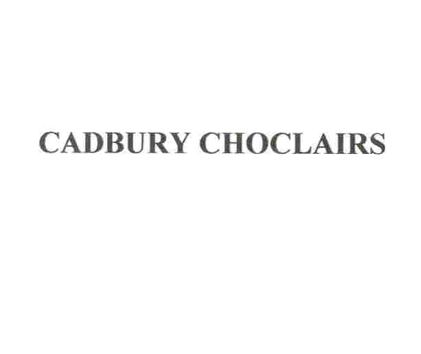 Paraqitja e markës CADBURY CHOCLAIRS
