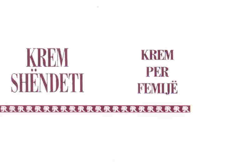 Paraqitja e markës KREM SHENDETI - KREM PER FEMIJE