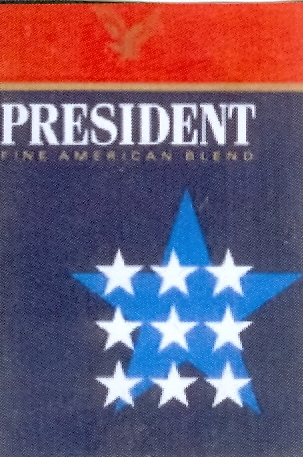 Paraqitja e markës PRESIDENT FINE AMERICAN BLEND
