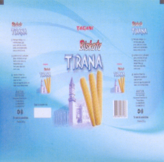 Paraqitja e markës BISKOTA TIRANA