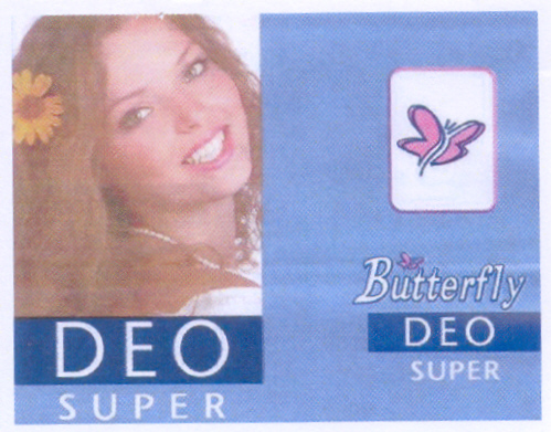 Paraqitja e markës BUTTERFLY DEO SUPER