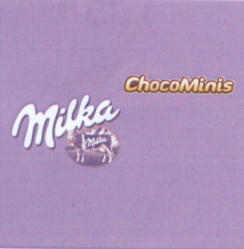 Paraqitja e markës MILKA CHOCOMINIS
