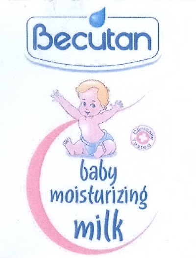 Paraqitja e markës BECUTAN baby moisturizing milk