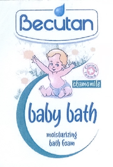 Paraqitja e markës BECUTAN baby bath chamomile
