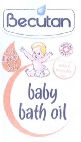Paraqitja e markës Becutan baby bath oil