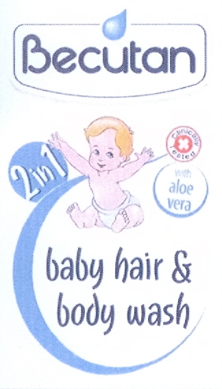 Paraqitja e markës Becutan baby hair and body wash