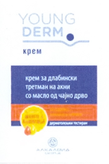 Paraqitja e markës Young Derm cream for treatment of acnetic skin