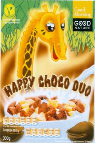 Paraqitja e markës GOOD NATURE GOOD MORNING HAPPY CHOCO DUO
