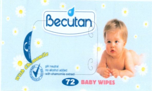 Paraqitja e markës Becutan baby wipes