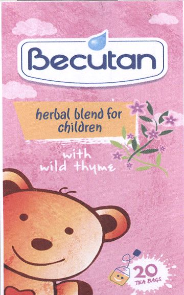 Paraqitja e markës Becutan herbal blend for children with wild thyme
