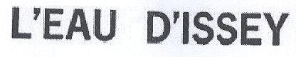 Paraqitja e markës L'EAU D'ISSEY